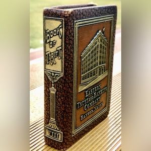 Vintage 1923 EASTERN TRUST BANKING Co Bangor Maine Figural Book Coin Bank